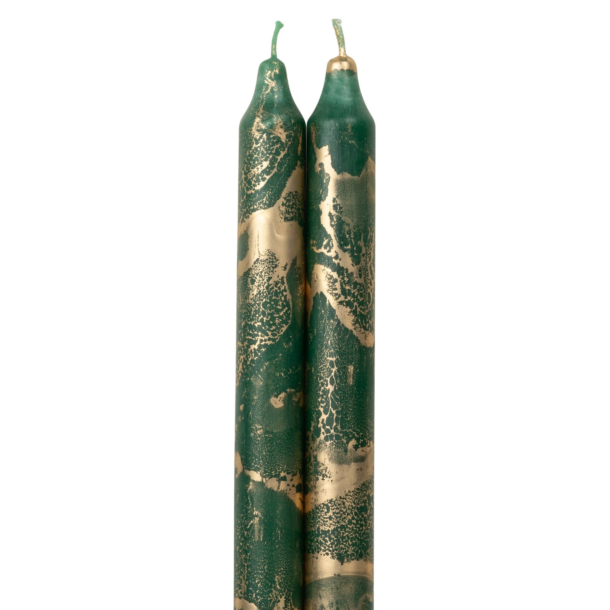 12" Decorative Taper Candles 2pk: Graphite w/ Gold - Image 12