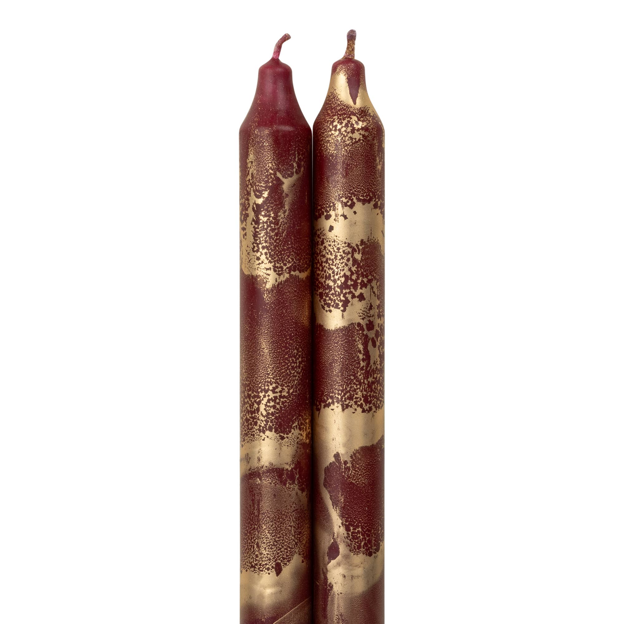 12" Decorative Taper Candles 2pk: Prairie Blue w/ Gold - Image 11