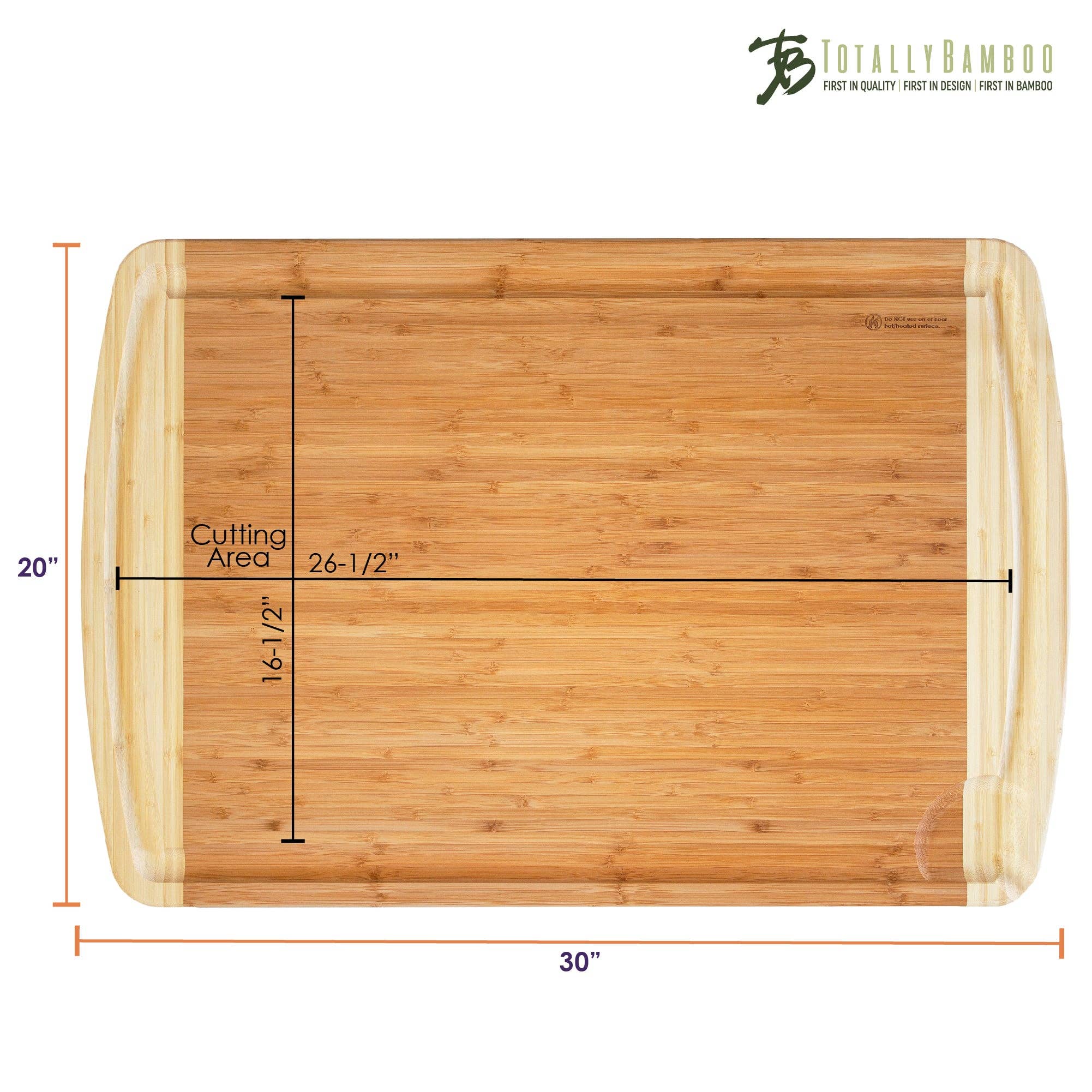600SI Large Cutting Board with Juice Groove, 30" x 20" - Image 8
