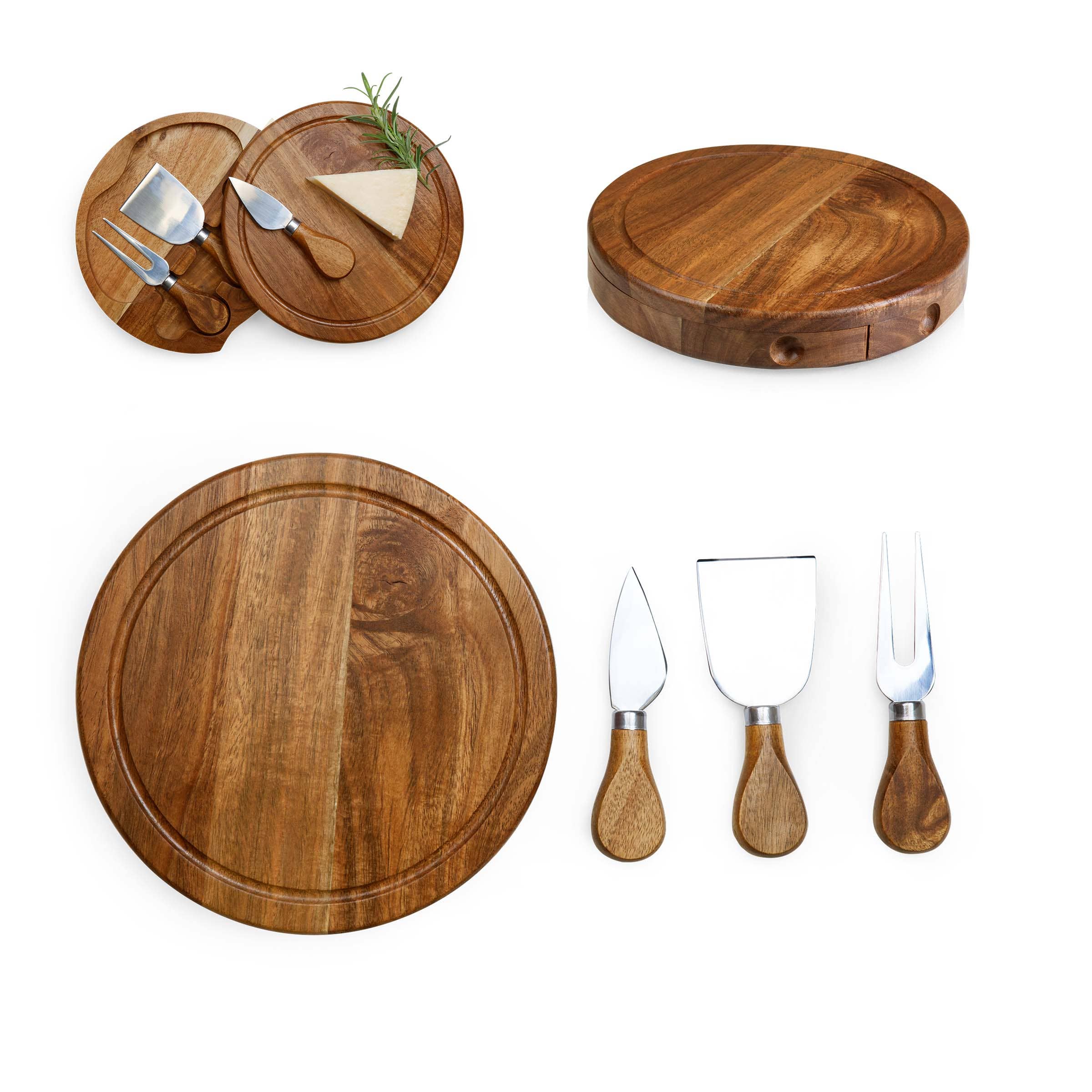 Acacia Cheese Board and Tools Set - Image 5