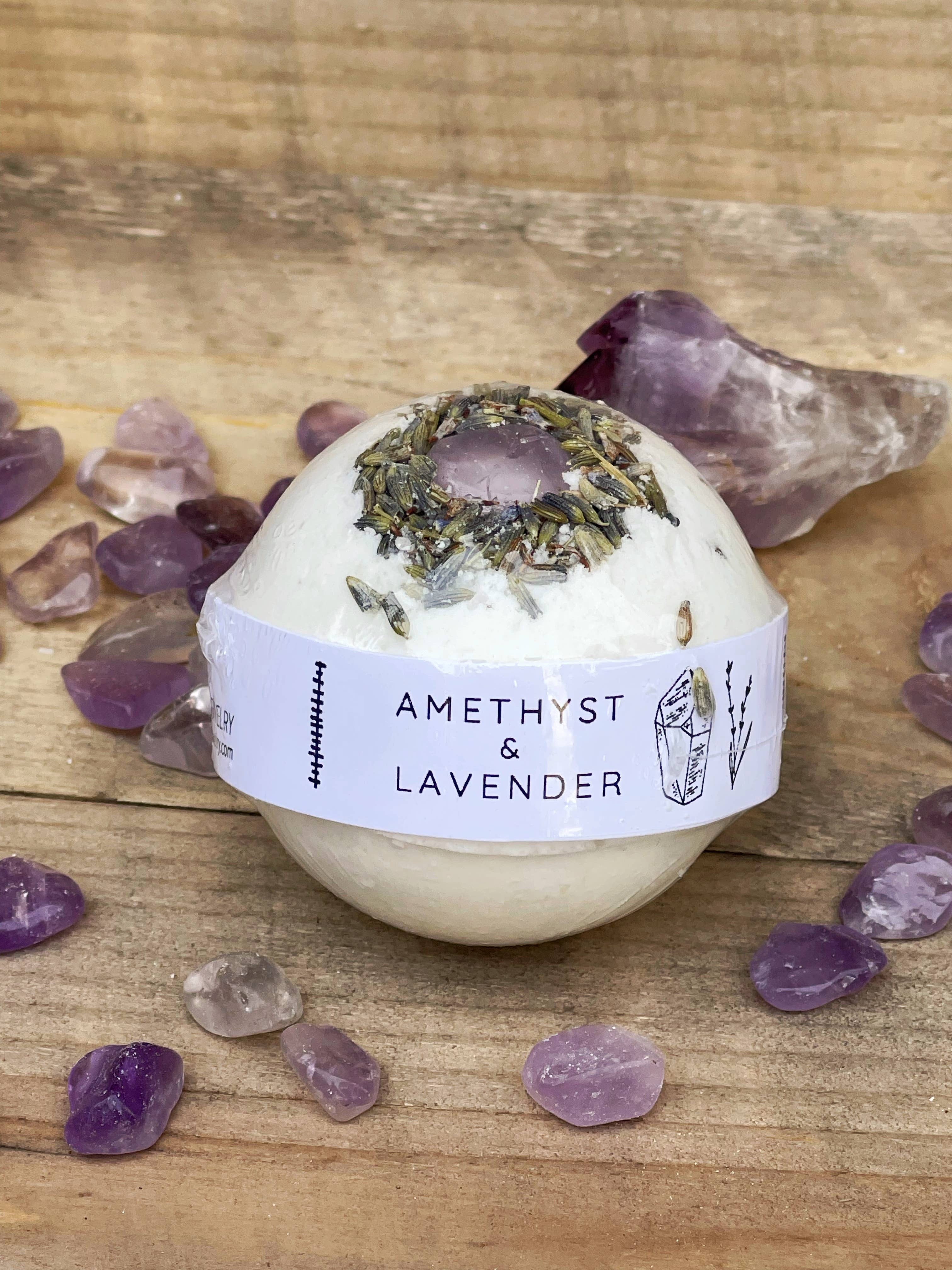 Amethyst & Lavender Bath Bombs: Medium - Image 8