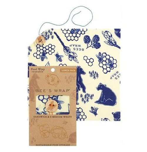 Bees and Bears Food Wrap, Lunch Pack (Set of 3)