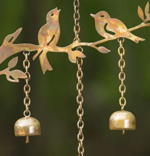 Birds with Bells Mobile Windchime - Image 2