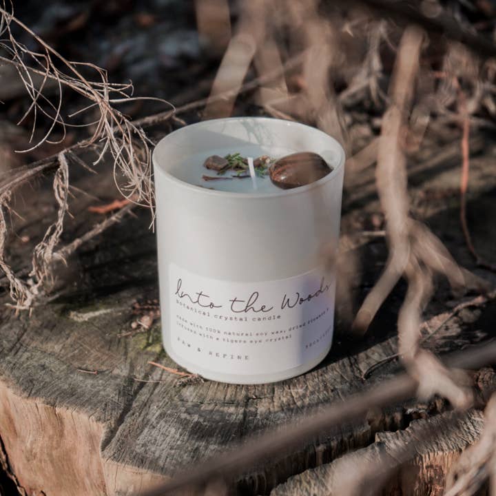 Botanical Crystal Candle Infused With Charged Gemstone: SIRENS SONG - Image 7