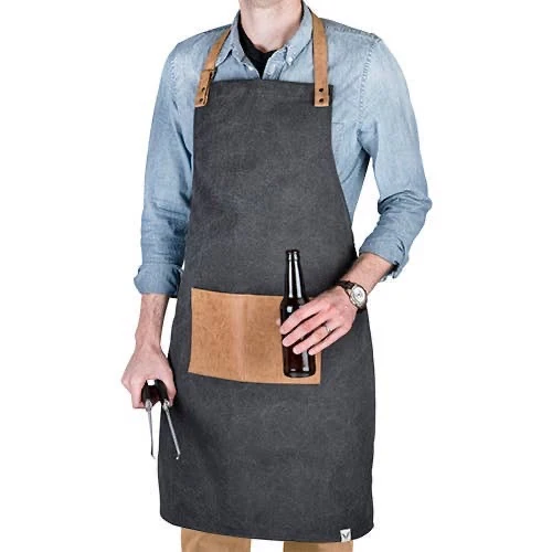 Canvas Grilling Apron with Pocket - Image 5