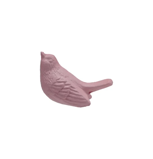 Cast Iron Bird Matte Pink