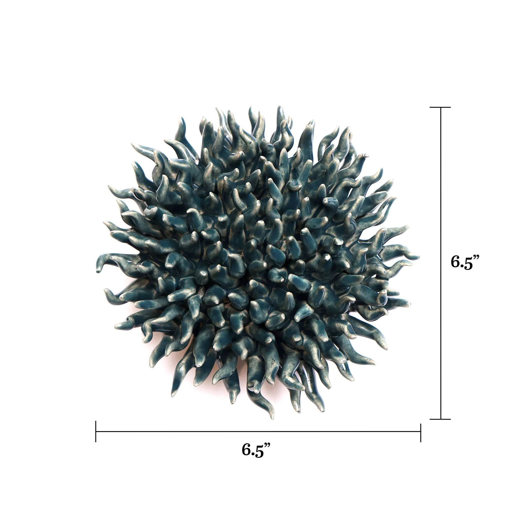 Ceramic Flower & Faux Succulent Collection 12: Flower Green - Image 12