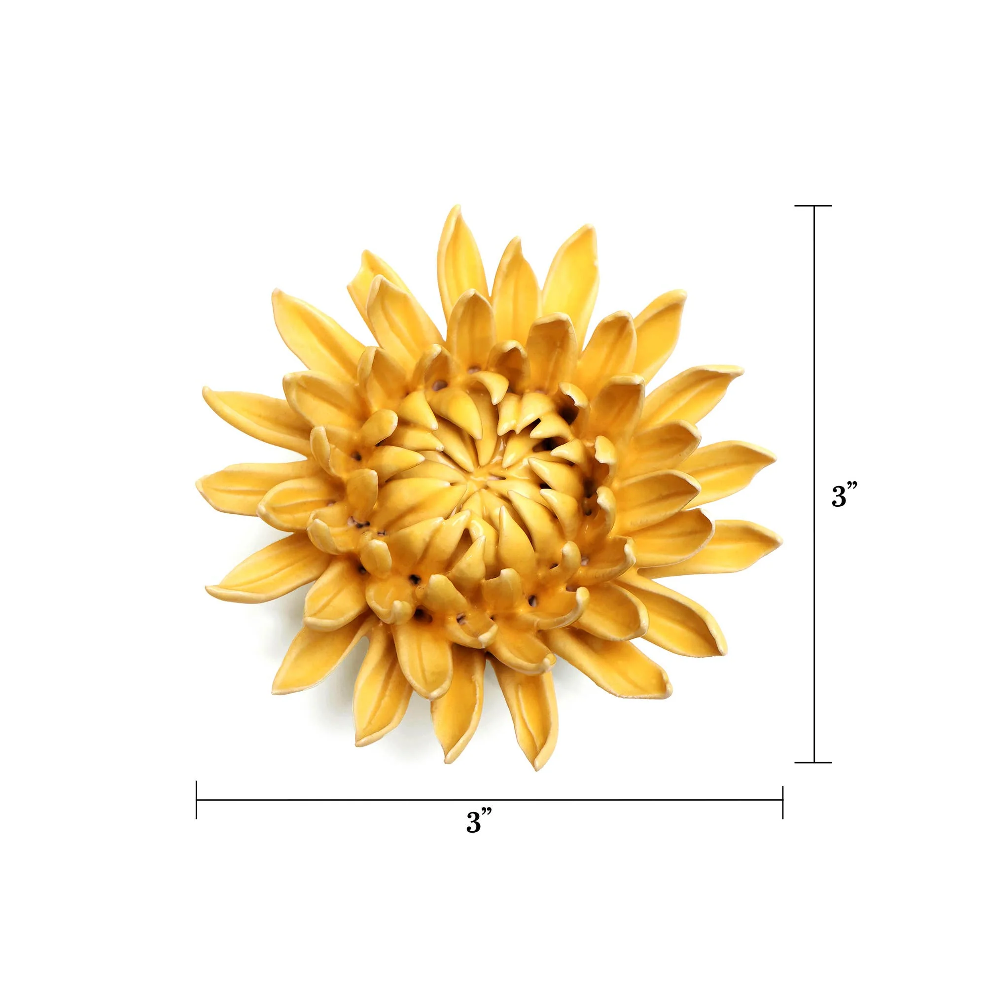 Ceramic Flower & Faux Succulent Collection 12: Flower Green - Image 14