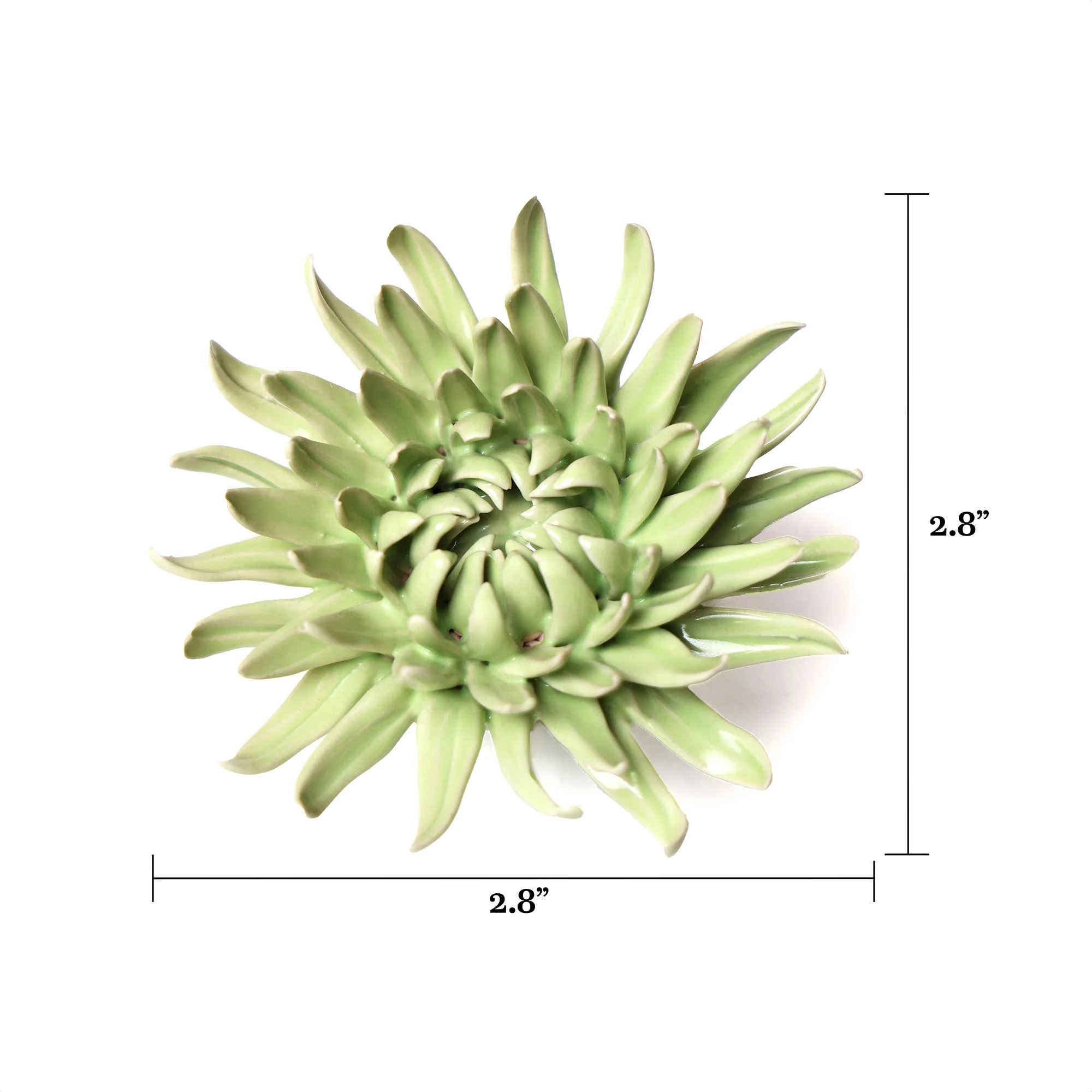 Ceramic Flower & Faux Succulent Collection 12: Mum Yellow - Image 4