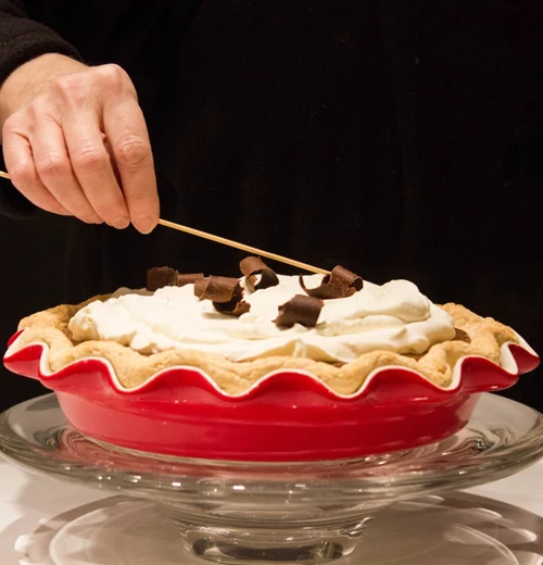 Ceramic Pie Plate "Rose" - Image 2