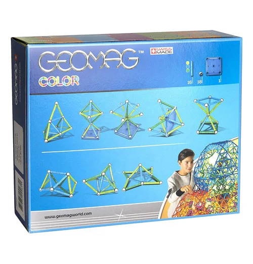 Color Magnetic Construction Set 35 pcs, Green & Blue - Image 2