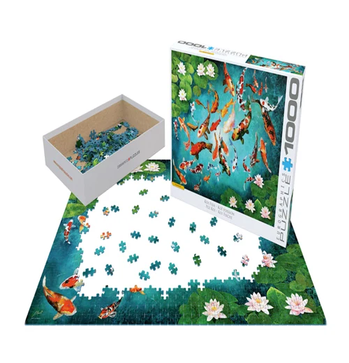 Colorful Koiscape 1000-Piece Puzzle - Image 2