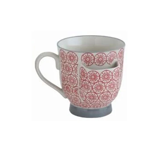 Stoneware Cup w/ Tea Bag Holder - Image 3
