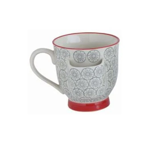 Stoneware Cup w/ Tea Bag Holder - Image 4