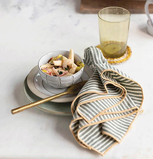 Debossed Stoneware Bowl - Image 3