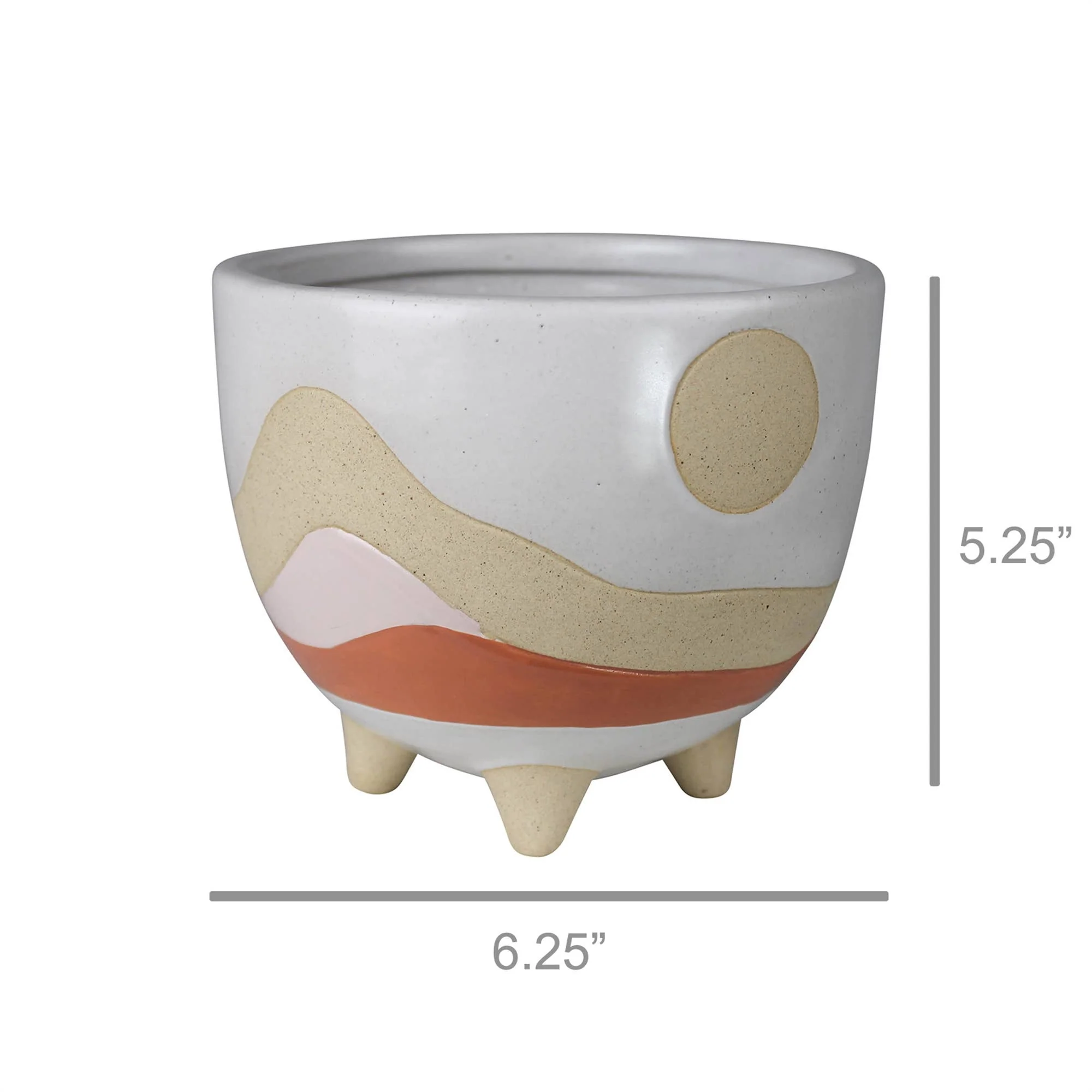 Desertscape Cachepot, Ceramic: Ceramic / Multi - Image 5