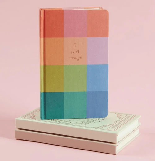 Rainbow Check Bookcloth Journal - Image 2