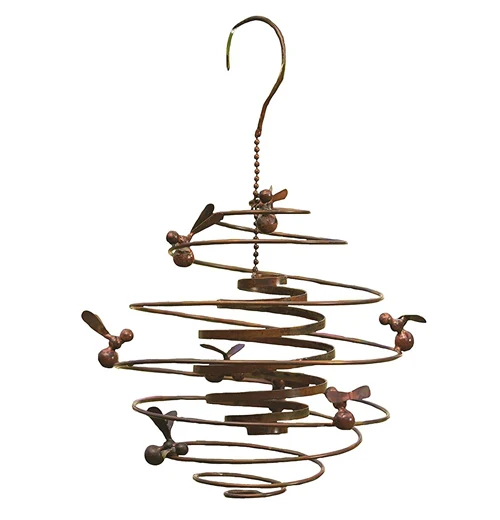 Double Spiral with Bees Garden Hanger