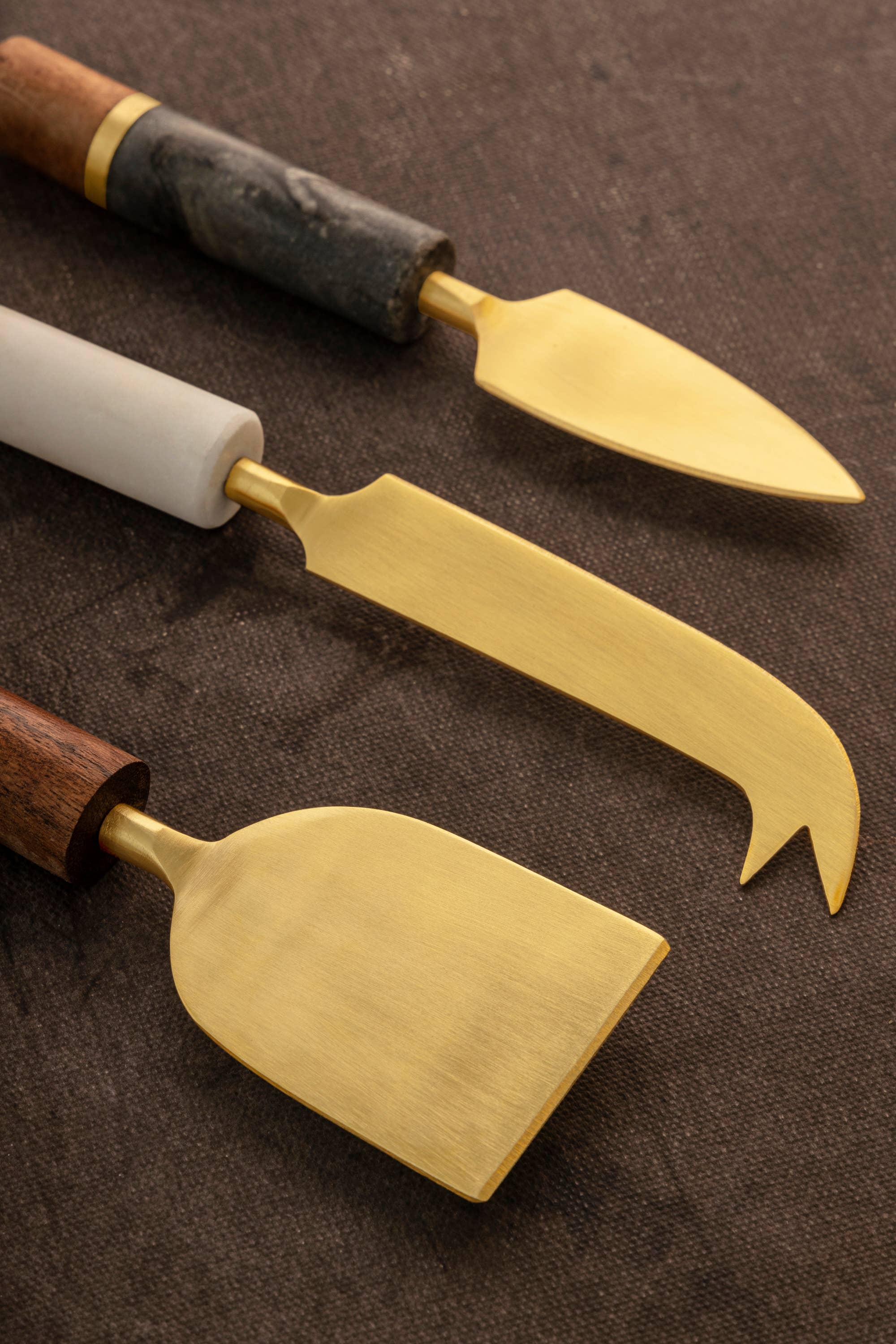 Evora Marble Cheese Knives, Set of 3 - Image 3