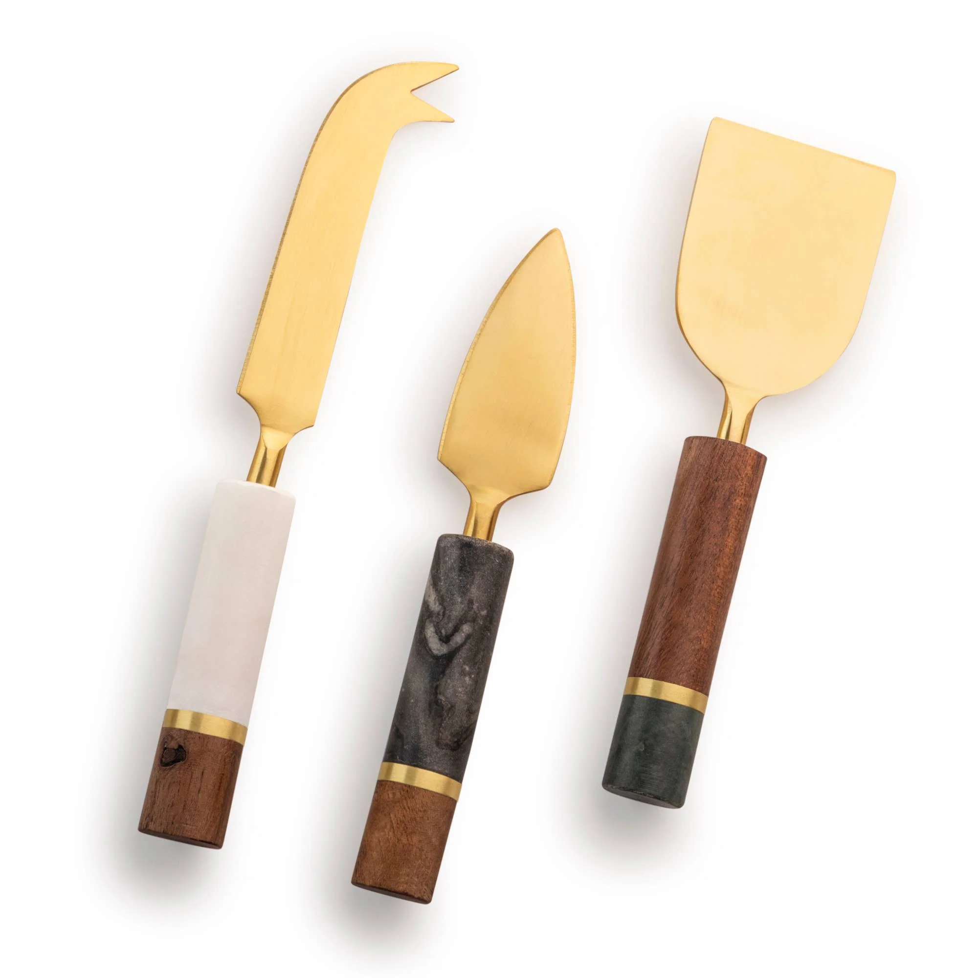 Evora Marble Cheese Knives, Set of 3 - Image 4