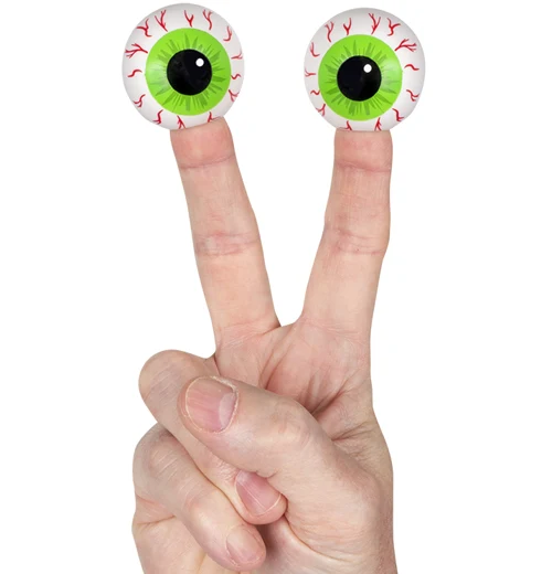 HALLOWEEN - "Eyeballs" Finger Puppet <br> Assorted Colors - Image 3