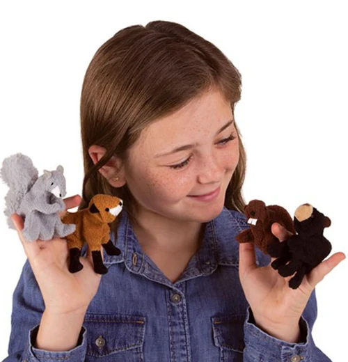 Finger Puppets, Woodland Animal Set - Image 3