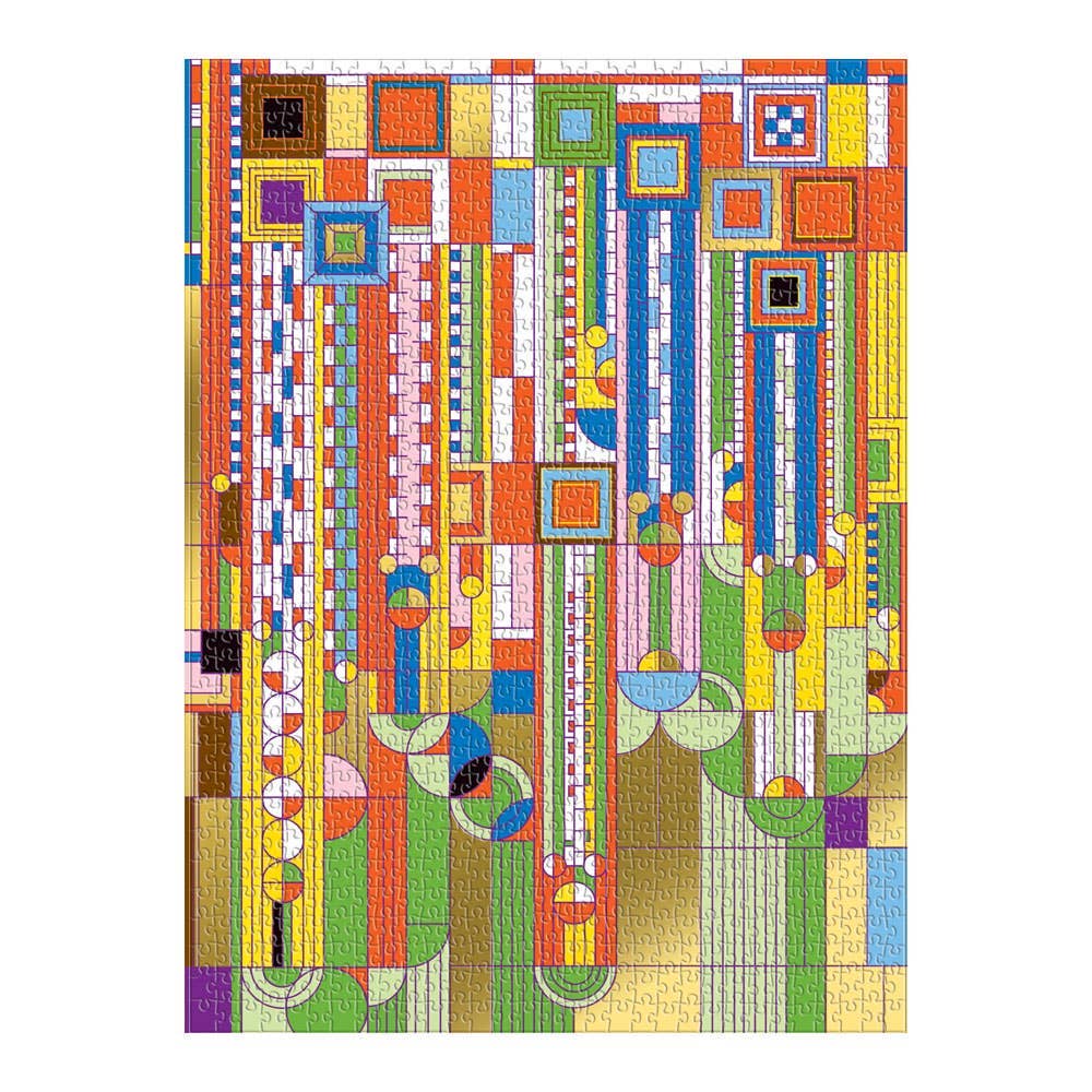 Frank Lloyd Wright Saguaro Cactus Forms Foil 1000 pc puzzle - Image 2