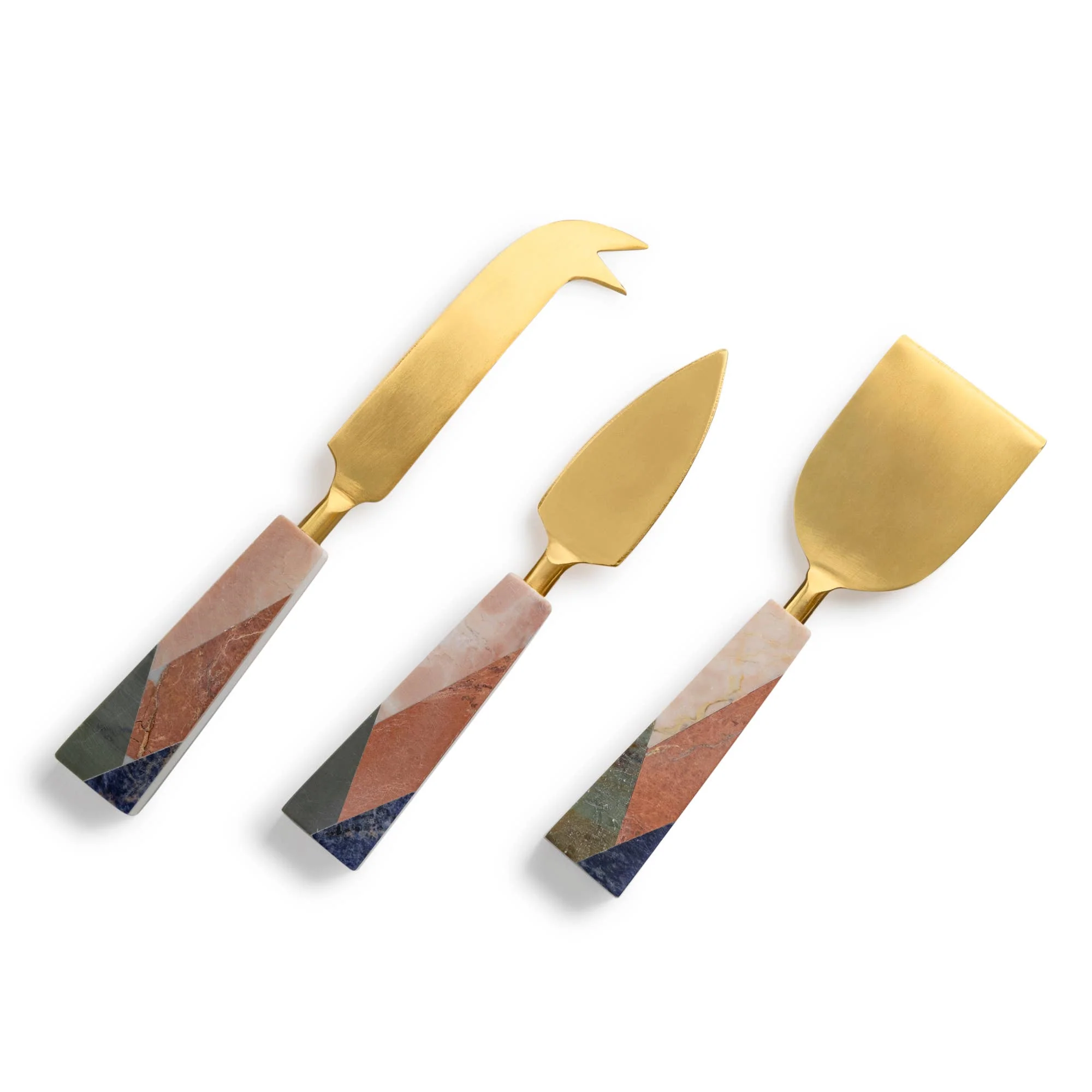 Galicia Marble Cheese Knives, Set of 3 - Image 4