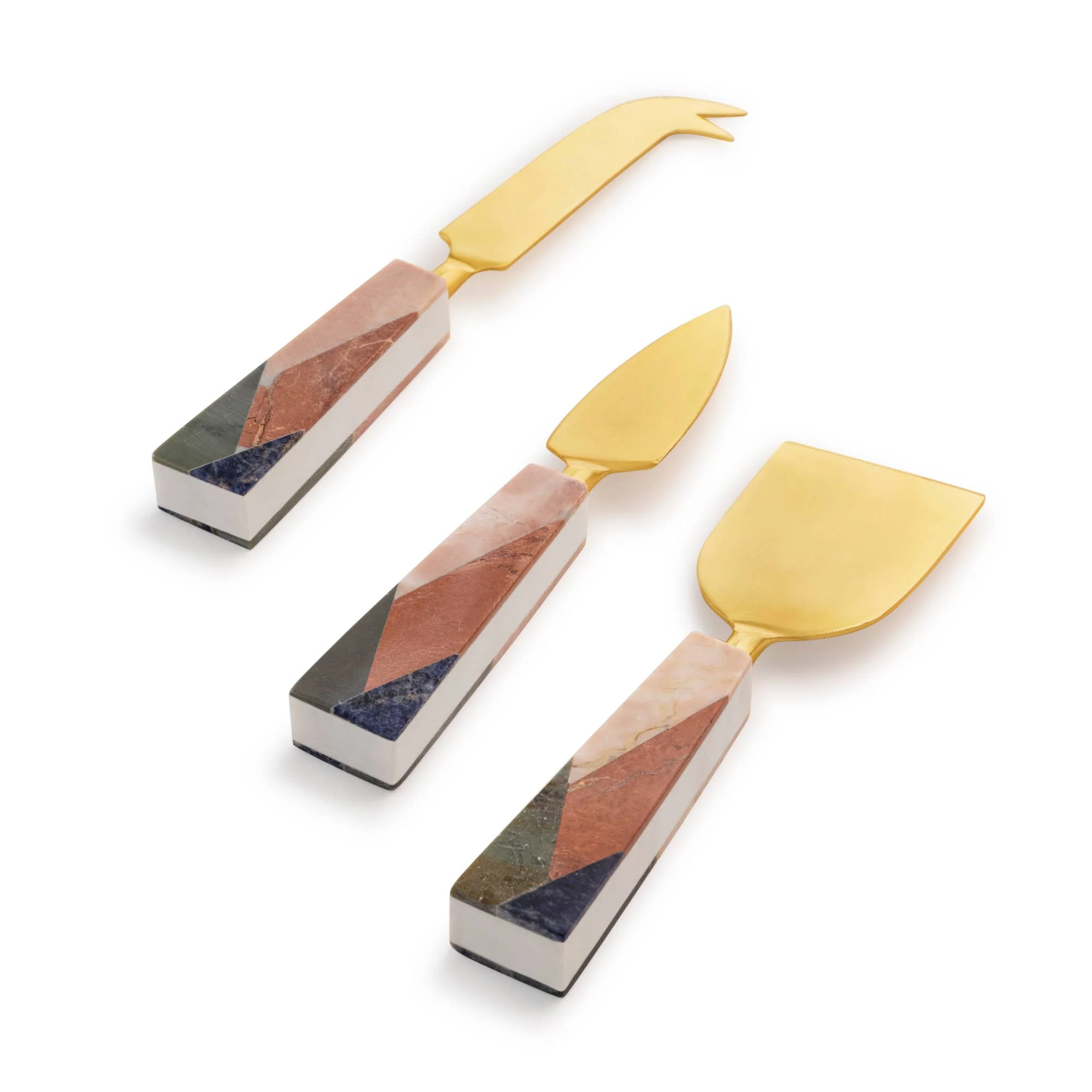 Galicia Marble Cheese Knives, Set of 3 - Image 5