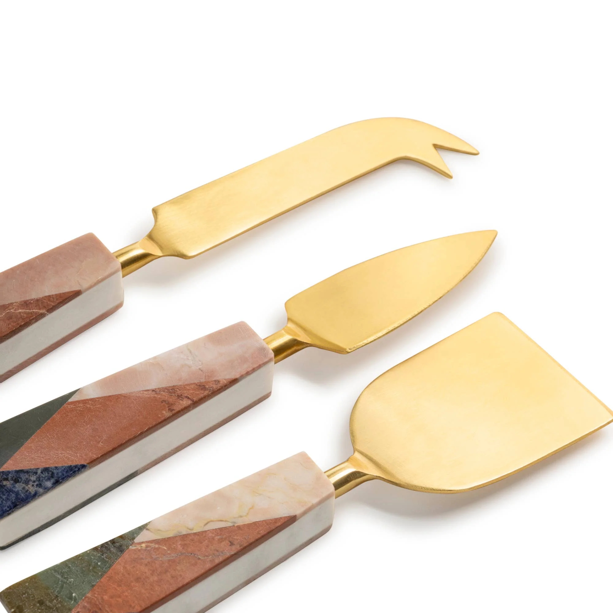 Galicia Marble Cheese Knives, Set of 3 - Image 6
