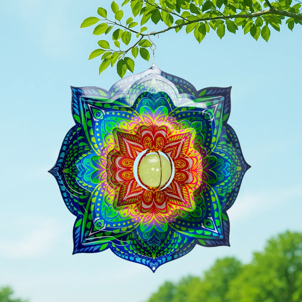 Glow Mandala - Large Wind Spinner - Image 2