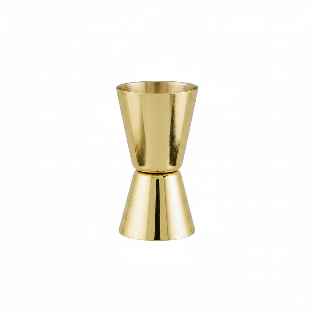 Goldtone Stainless Steel 1oz & 2oz Cocktail Jigger