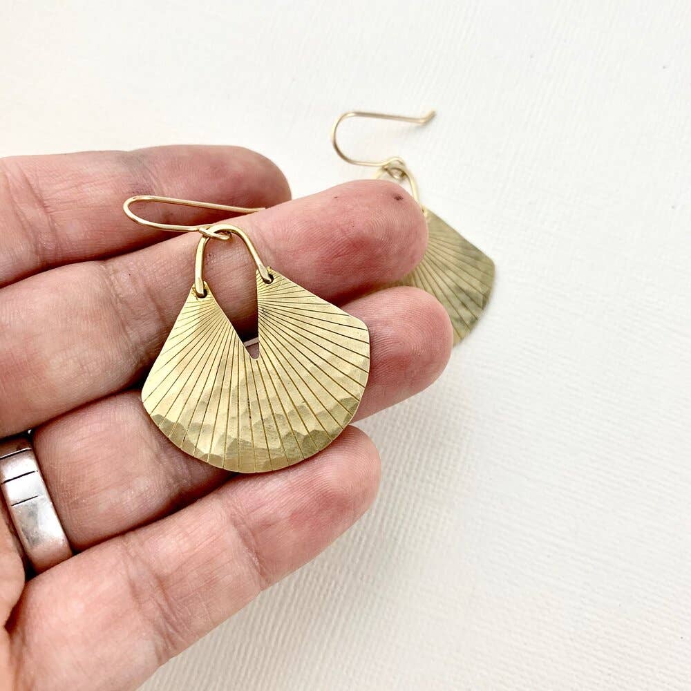 Handmade Truffle Earrings: Silver Finish - Image 4