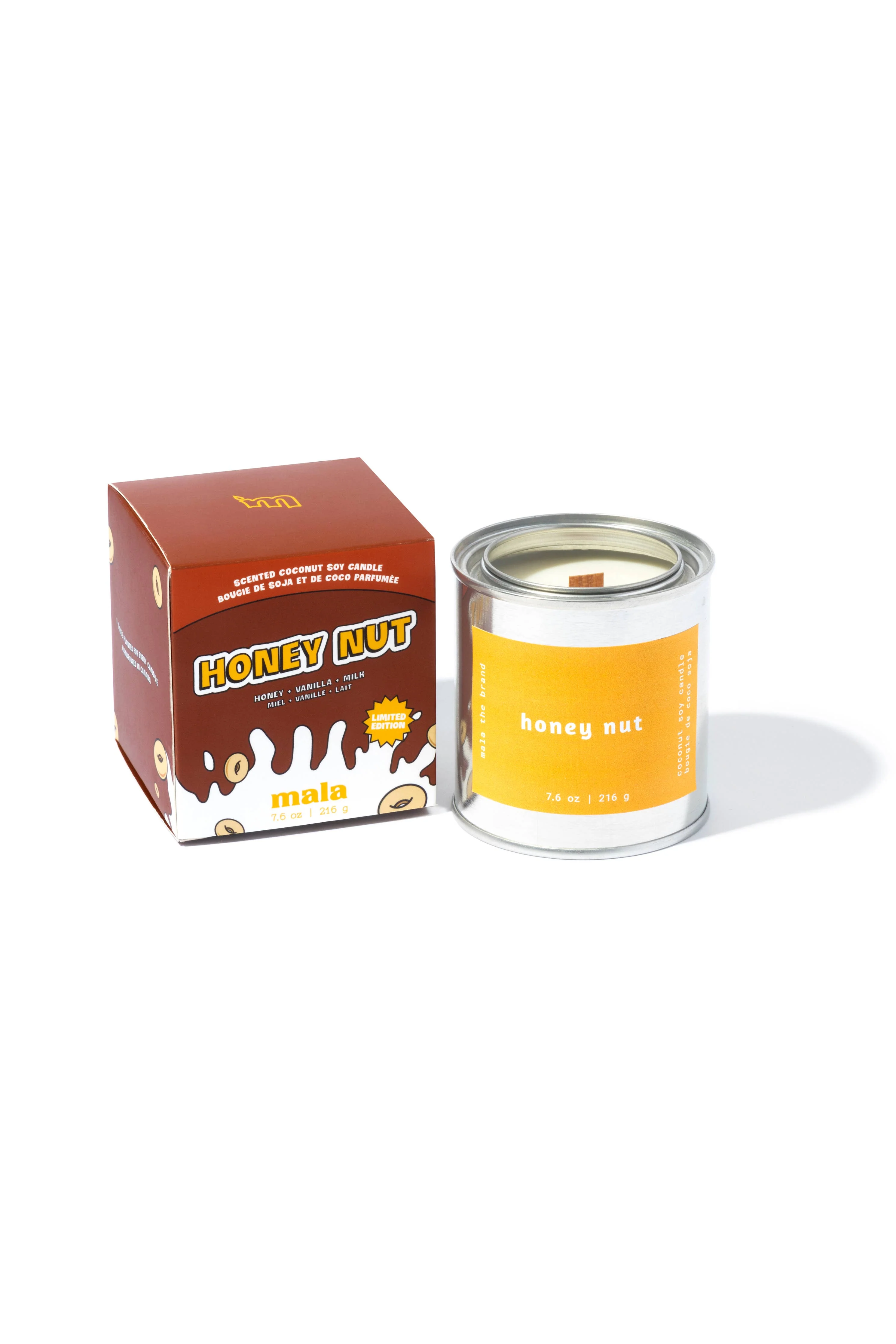 Honey Nut | Honey + Vanilla + Milk: Wood Wick - Image 2