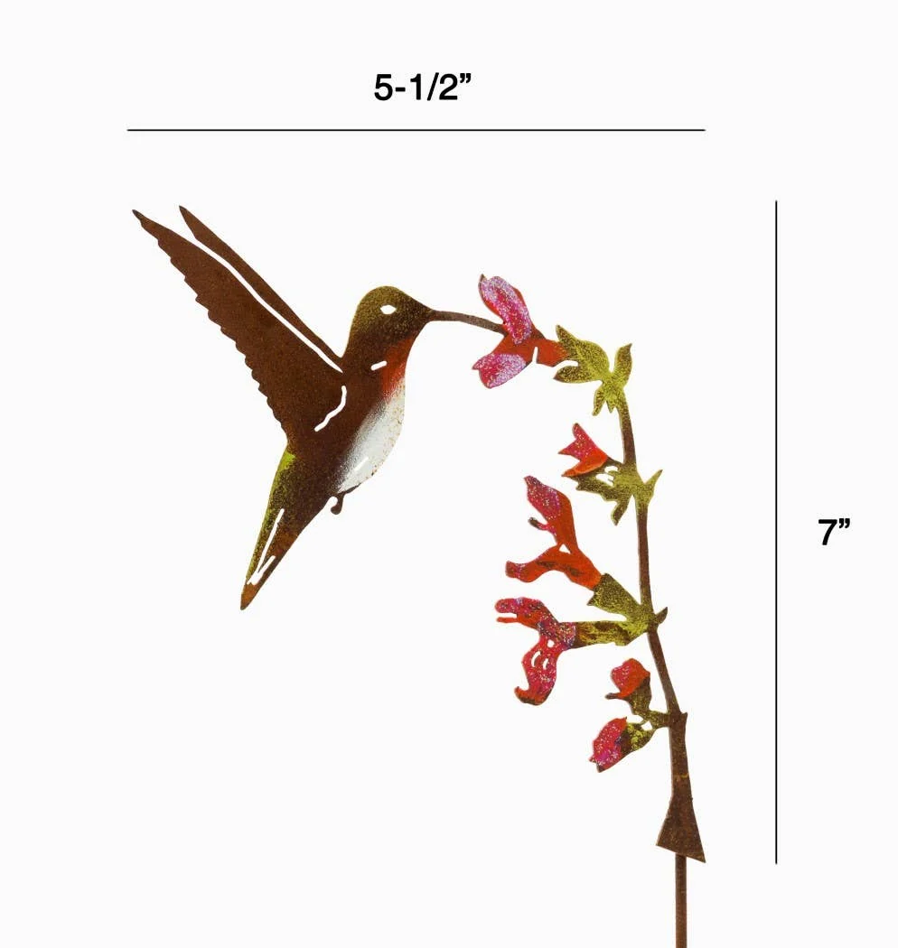 Hummingbird on Salvia Pick -Painted - Image 2