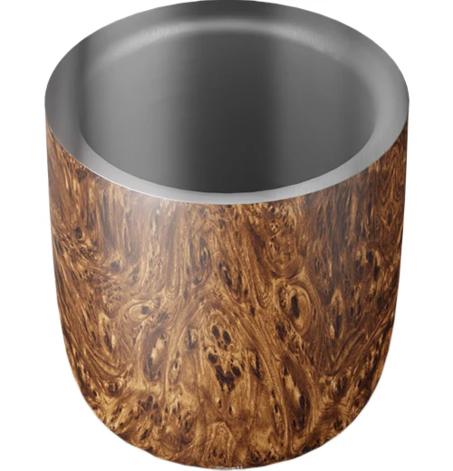 Teakwood Ice Bucket with Tongs - Image 2