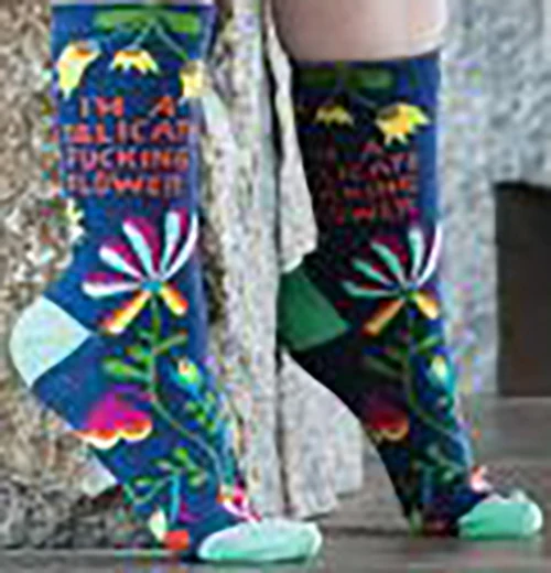 I'm A Delicate Fucking Flower Sock - Image 2