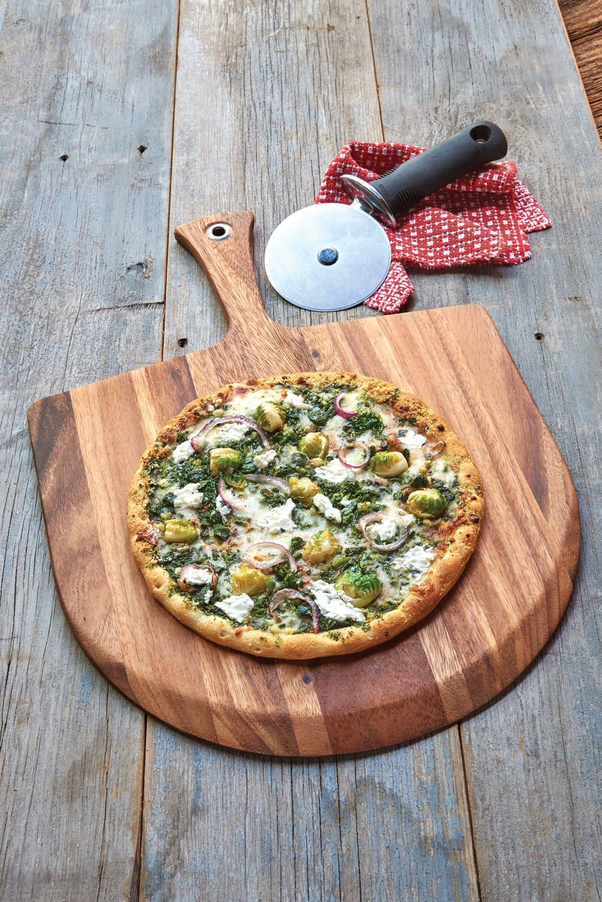 Ironwood Napoli Pizza Peel, Acacia Wood, 0.5" x 14" x 14" - Image 2