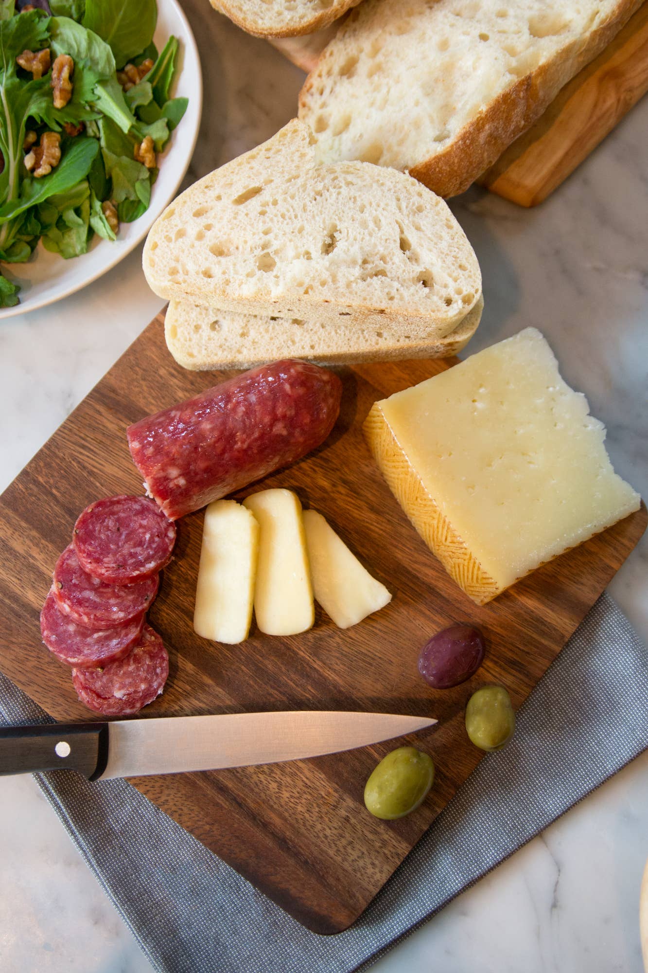 Ironwood Square Cutting Board, Acacia Wood, 9" x 9" - Image 2