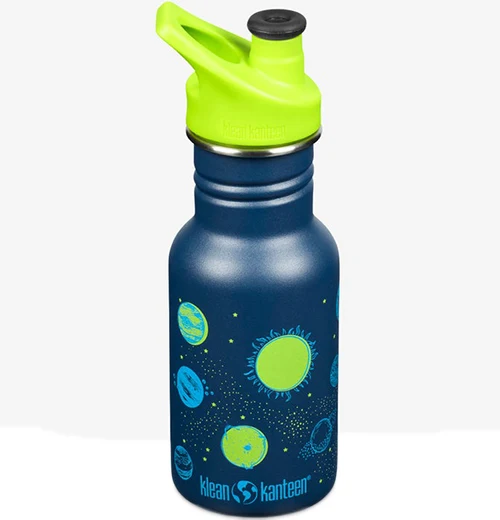 Water Bottle with Sport Cap, "Kid Classic" 12 Ounce - Image 3