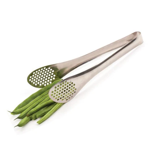 Large Stainless Steel Straining Tongs - Image 2