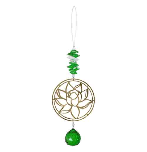 "Lotus Garden Crystal" Suncatcher - Image 2