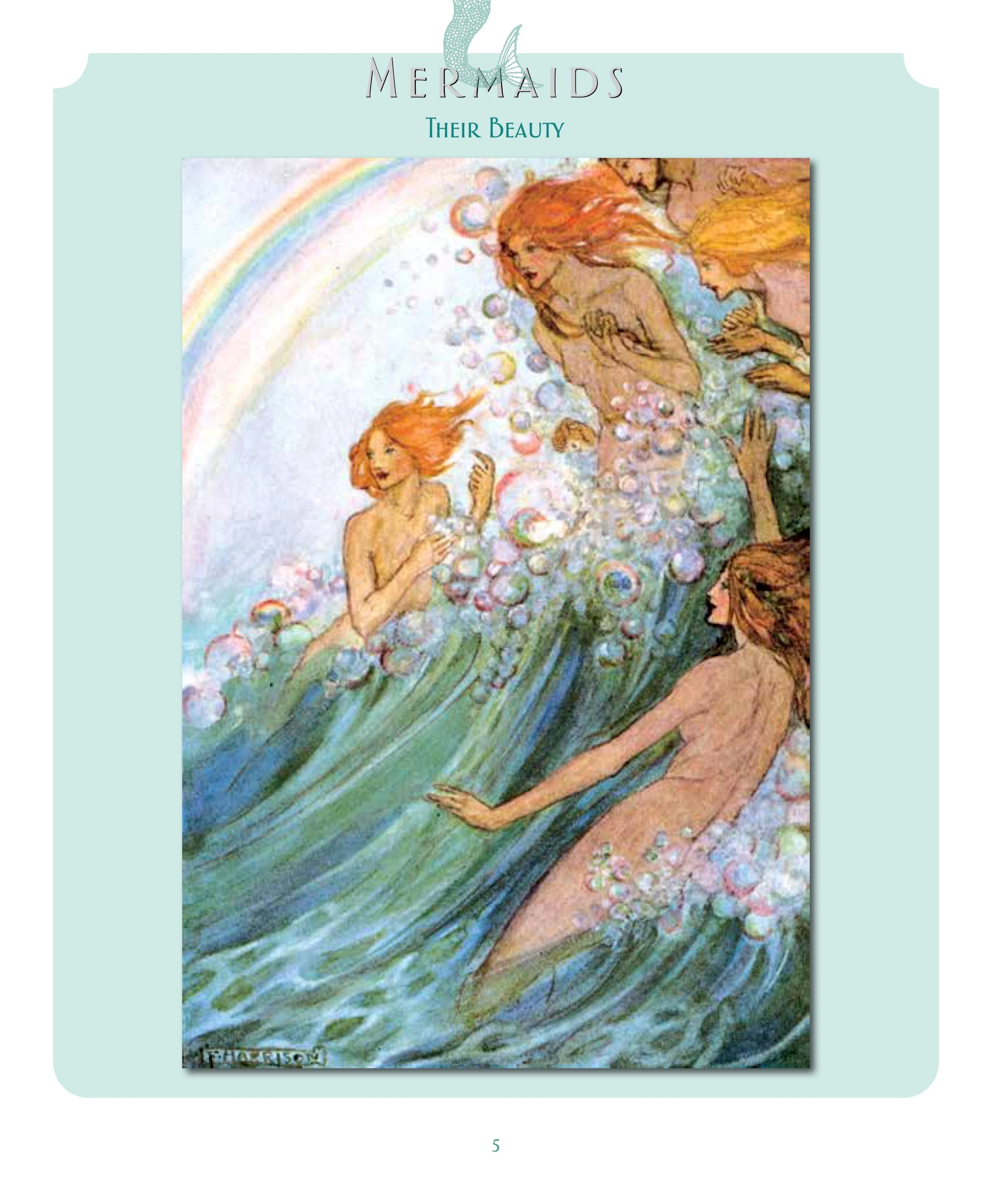 Mermaids - Illustrated Gift Book - Vintage Art - Image 5