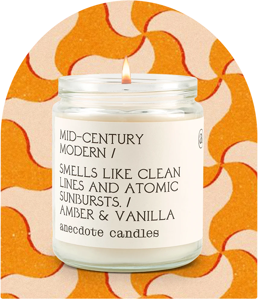 Mid-century Modern (Amber & Vanilla) Candle: 7.8 oz Glass Jar - Image 10