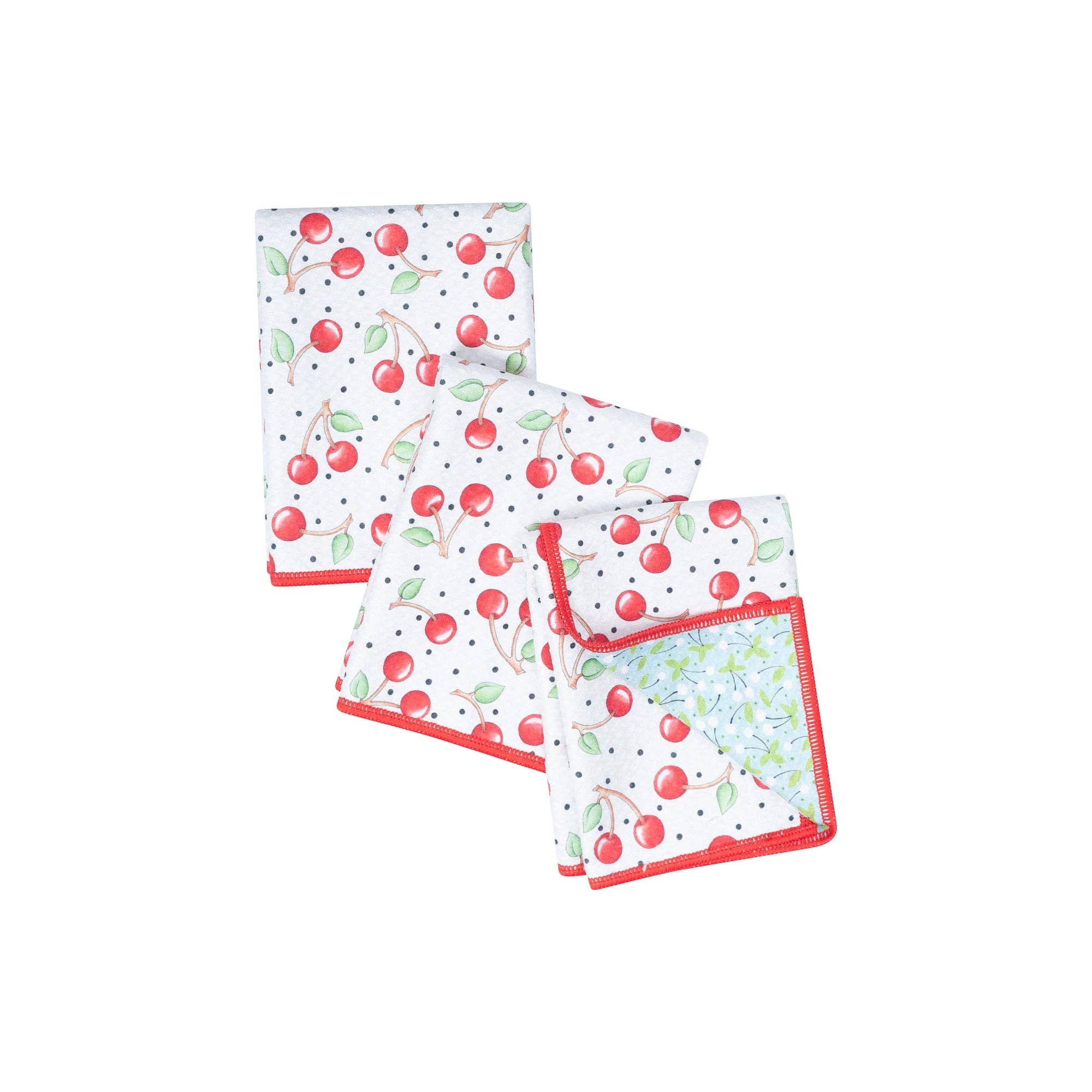 Mighty Mini Towel (Set of 3) Reversible - ME Cherry Harvest: Red - Image 2