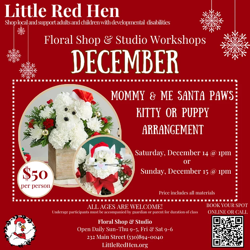 Mommy & Me Santa Paws Puppy & Kitty Arrangements