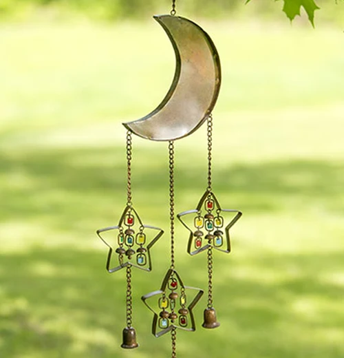 Moon and Stars with Dangles Windchime - Image 2