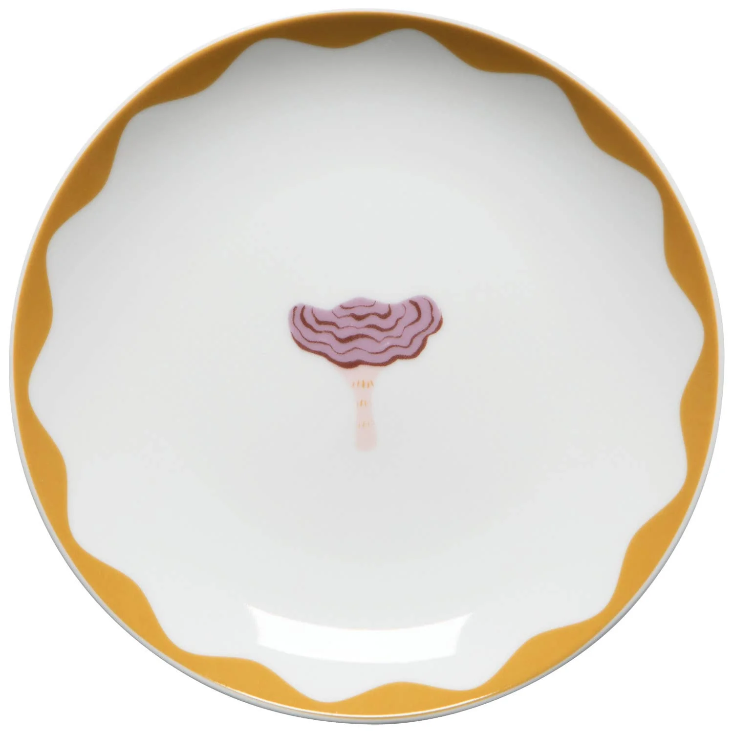 Mushroom Gems Appetizer Plates Set of 4: Off-White - Image 4