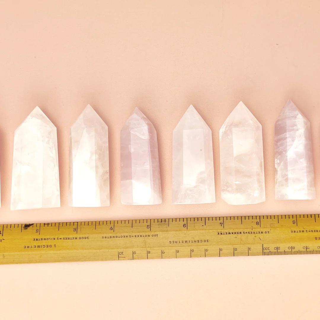 Natural Rose Quartz Crystal Point Spiritual Stone - Image 5