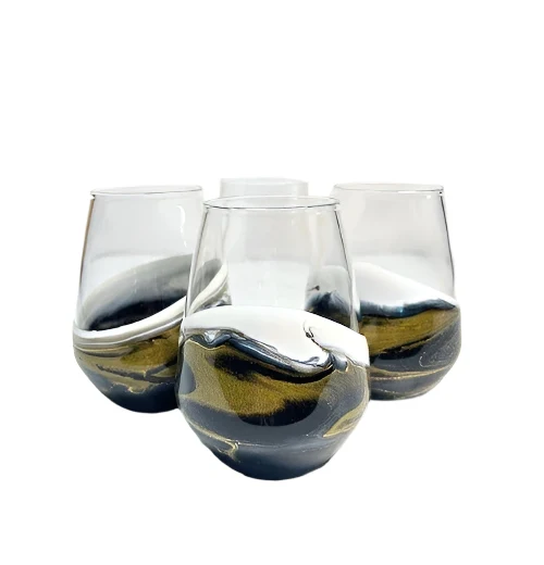 Resin Accented Wine and Entertaining Glass - Image 8